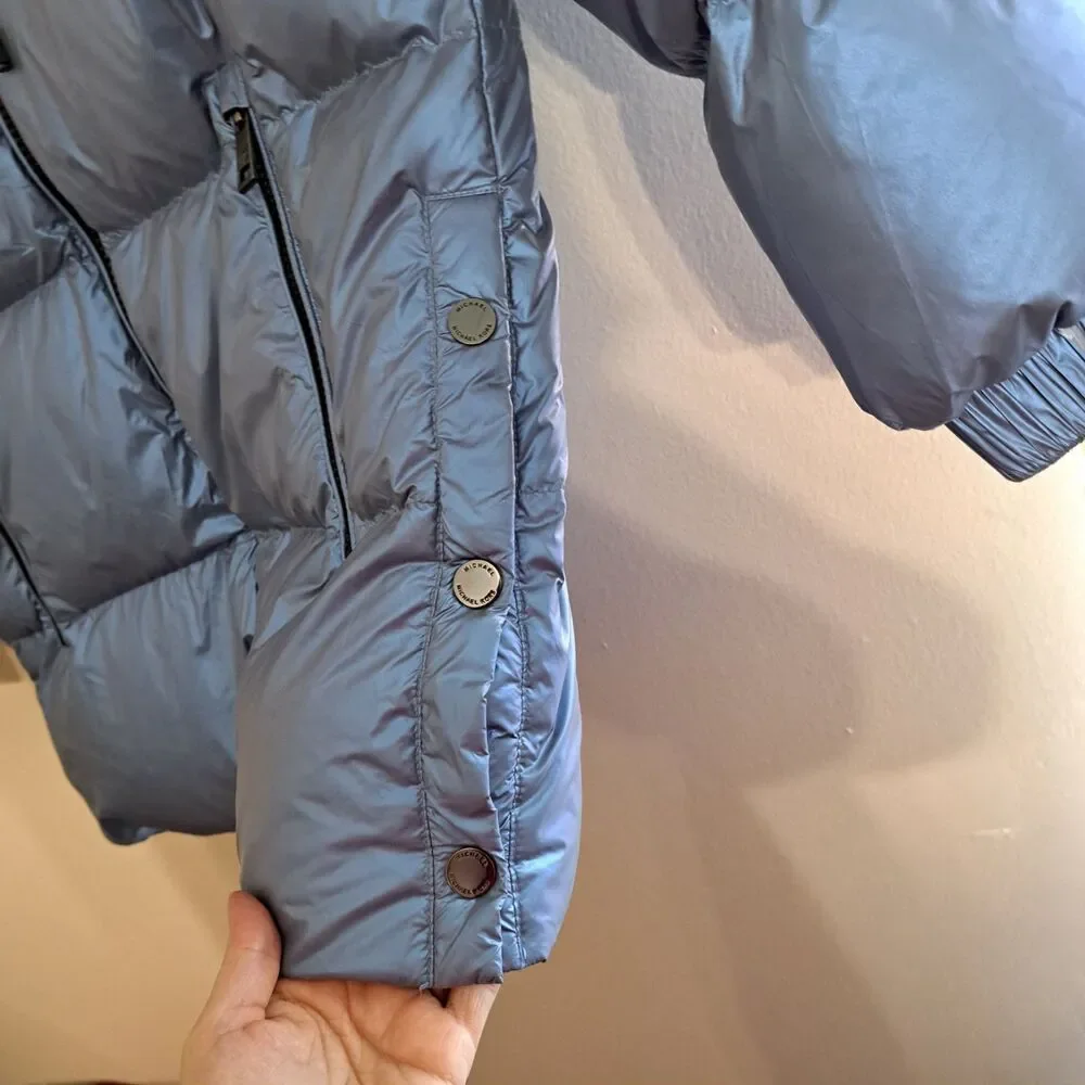 Michael Kors women's puffer jacket Sz S snaps on side
